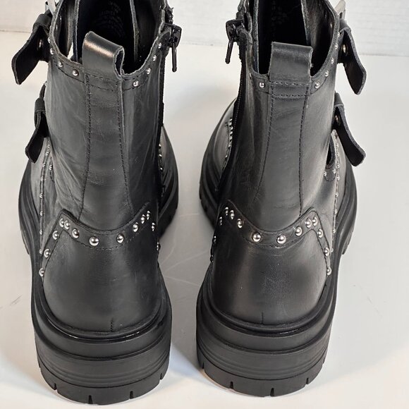 Ladies size 7.5 Black combat boots - Picture 10 of 15